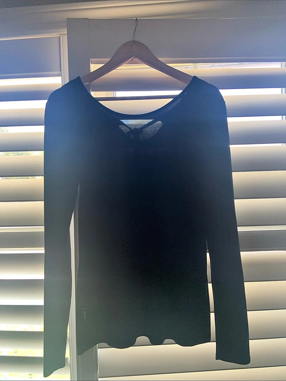 BLANK Black Long Sleeve BalletTop
